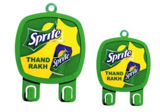 056. Custom Printed Plastic Key Holder/Sprite | Corporate Gifting And Branding