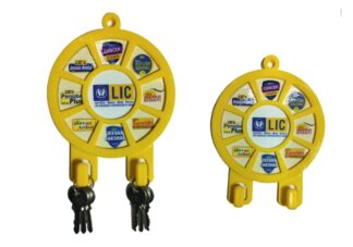 058. Custom Printed Plastic Key Holder/Lic | Corporate Gifting And Branding