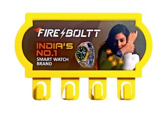 059. Custom Printed Plastic Key Holder/Fireboltt | Corporate Gifting And Branding