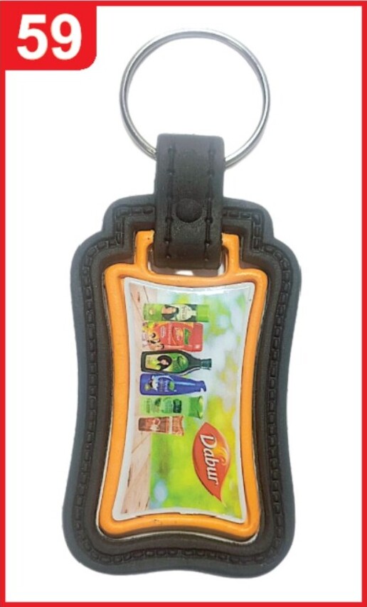 059. Custom Printed Abs Patta Keychain/Dabur | Corporate Gifting & Branding