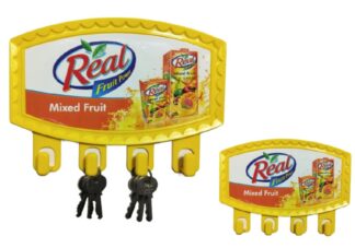 063. Custom Printed Plastic Key Holder/Real | Corporate Gifting And Branding
