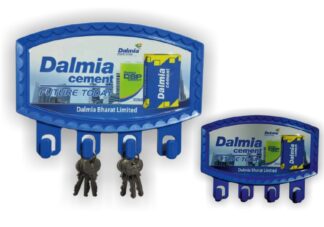 064. Custom Printed Plastic Key Holder/Dalmia | Corporate Gifting And Branding