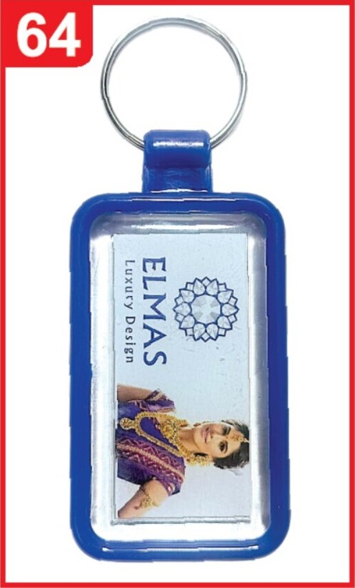 064. Custom Printed Abs Mold Keychain/Elmas | Corporate Gifting & Branding