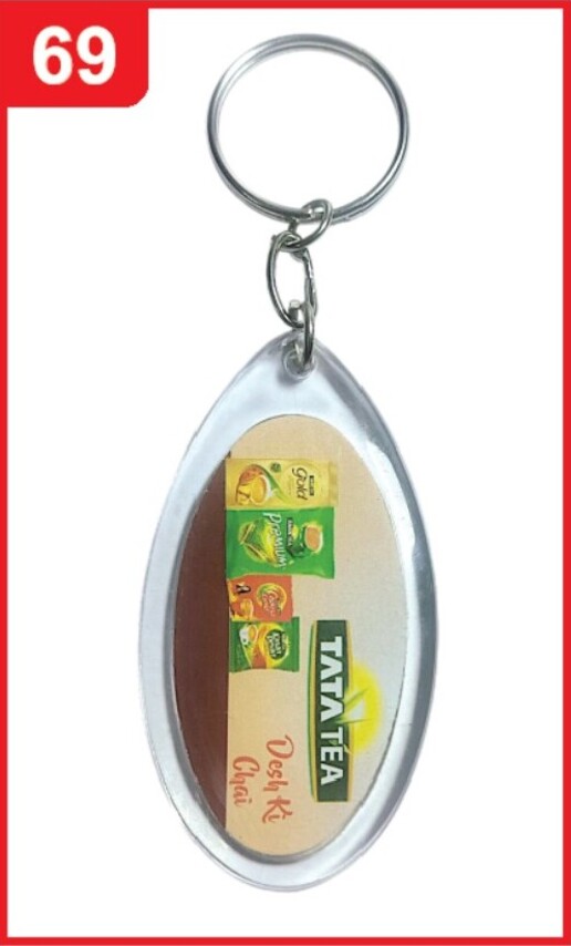 069. Custom Printed Crystal Digital Keychain/Tatatea | Corporate Gifting & Branding