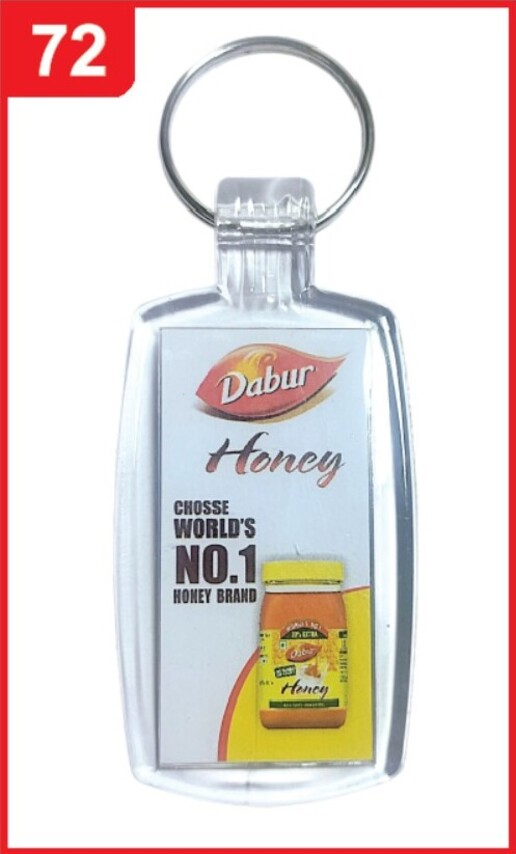 072. Custom Printed Crystal Digital Keychain/Daburhoney | Corporate Gifting & Branding