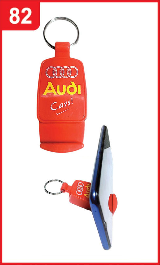 082. Custom Printed Abs Mobile Stand Keychain/Audi | Corporate Gifting & Branding