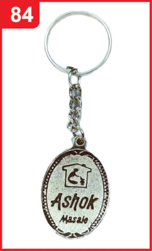 084. Custom Printed Nickel Spark Keychain/Ashokmasale | Corporate Gifting & Branding