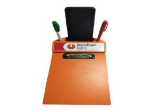 086. Custom Printed Plastic Clip Board/Bandhanbank | Corporate Gifting And Branding