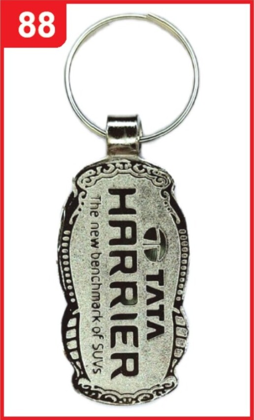 088. Custom Printed Nickel Spark Keychain/Harrier | Corporate Gifting & Branding