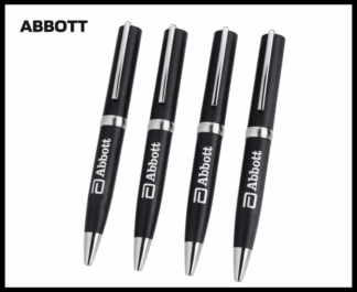 001. Plastic Ball Pen Customised Printing /Abbott 3015 Mt/Cp | Corporate Gifting & Branding
