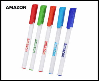 005. Plastic Ball Pen Customised Printing /Amazon Zivic White | Corporate Gifting & Branding