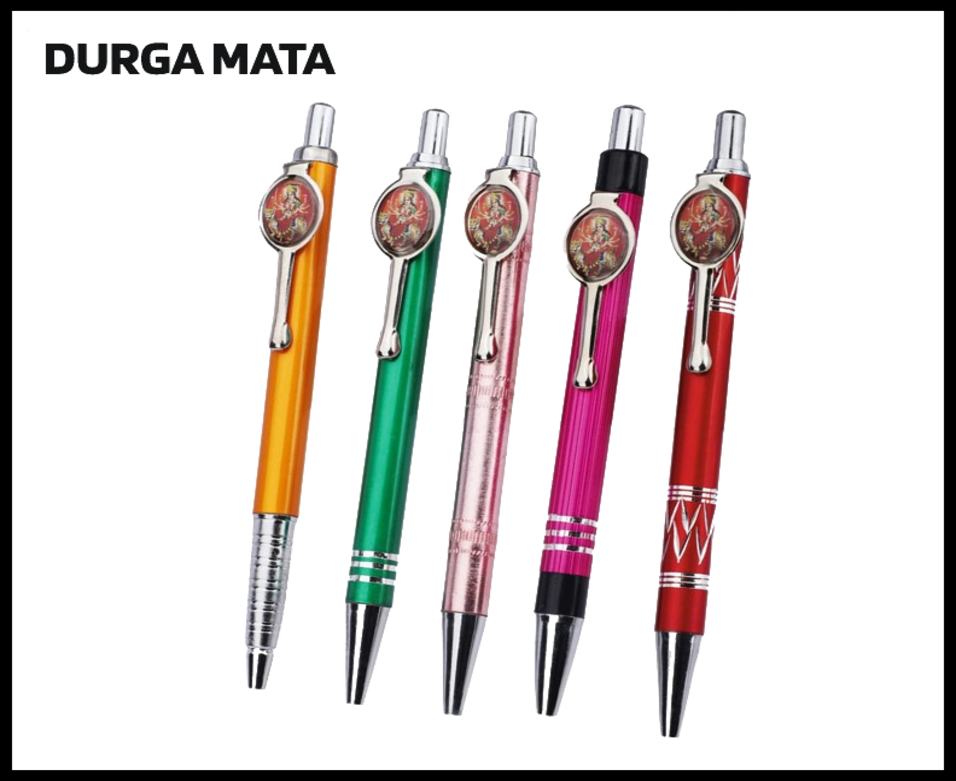 082. Plastic Ball Pen Customised Printing /Durga Mata 630 Photo | Corporate Gifting & Branding