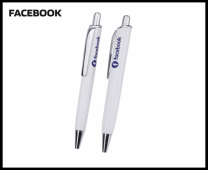 002. Plastic Ball Pen Customised Printing /Facebook Solo Wh | Corporate Gifting & Branding