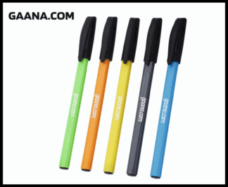 023. Plastic Ball Pen Customised Printing /Gaana.Com Max /Bk | Corporate Gifting & Branding