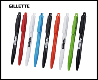 024. Plastic Ball Pen Customised Printing /Gillette Triment Full White | Corporate Gifting & Branding