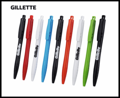 024. Plastic Ball Pen Customised Printing /Gillette Triment Full White | Corporate Gifting & Branding