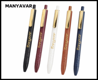 049. Plastic Ball Pen Customised Printing /Manyavar Scoop Gold | Corporate Gifting & Branding