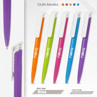 103. Plastic Ball Pen Customised Printing /Nova Colour | Corporate Gifting & Branding