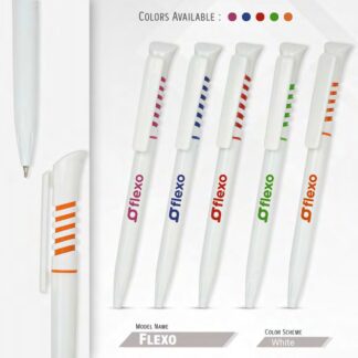 116. Plastic Ball Pen Customised Printing /Flexo White | Corporate Gifting & Branding