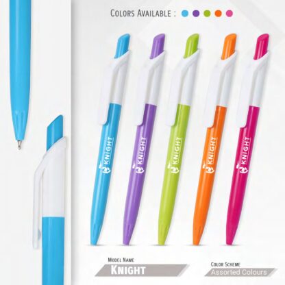 108. Plastic Ball Pen Customised Printing /Knight Colour | Corporate Gifting & Branding