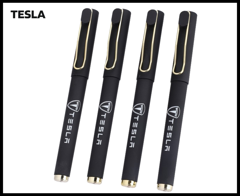 074. Plastic Ball Pen Customised Printing /Tesla No.11 Bk/Wire Clip | Corporate Gifting & Branding