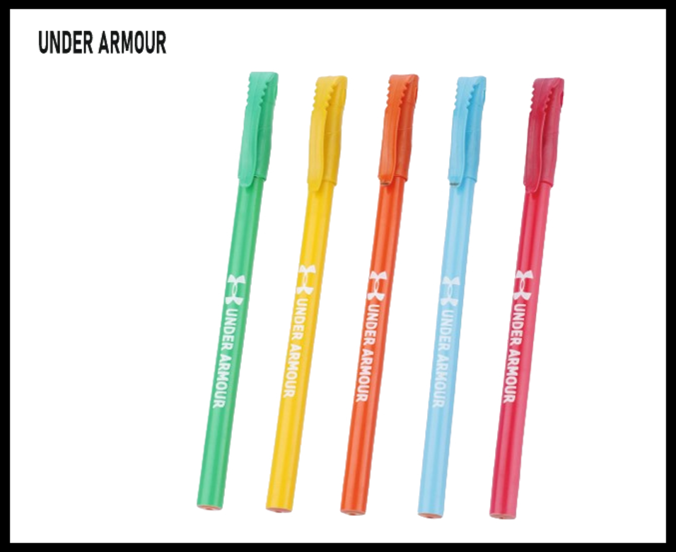 078. Plastic Ball Pen Customised Printing /Under Armour Penstick | Corporate Gifting & Branding
