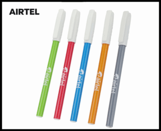 004. Plastic Ball Pen Customised Printing /Airtel Kick Color/Wh | Corporate Gifting & Branding