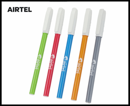 004. Plastic Ball Pen Customised Printing /Airtel Kick Color/Wh | Corporate Gifting & Branding