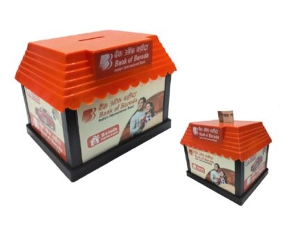 174. Custom Printed Plastic Money Box/Bankofbroda | Corporate Gifting And Branding
